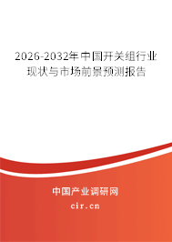 2026-2032年中國(guó)開關(guān)組行業(yè)現(xiàn)狀與市場(chǎng)前景預(yù)測(cè)報(bào)告