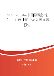 2026-2032年中國(guó)磷酸鐵鋰（LFP）行業(yè)研究與發(fā)展前景報(bào)告