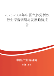 2025-2031年中國(guó)氣體分析儀行業(yè)深度調(diào)研與發(fā)展趨勢(shì)報(bào)告