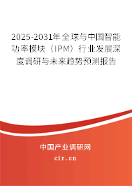 2025-2031年全球與中國(guó)智能功率模塊(IPM)行業(yè)發(fā)展深度調(diào)研與未來趨勢(shì)預(yù)測(cè)報(bào)告 2025-2031年全球與中國(guó)智能功率模塊(IPM)行業(yè)發(fā)展深度調(diào)研與未來趨勢(shì)預(yù)測(cè)報(bào)告
