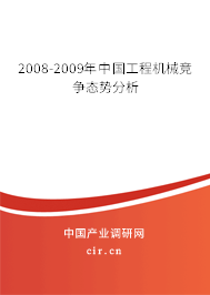 2008-2009年中國工程機(jī)械競爭態(tài)勢分析