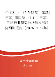 中國2-[[4-（2-吡啶基）苯基]甲基]-肼羧酸-（1,1-二甲基）乙酯行業(yè)研究分析與發(fā)展趨勢預(yù)測報告（2026-2032年）