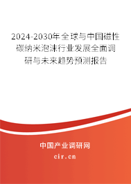 2024-2030年全球與中國磁性碳納米泡沫行業(yè)發(fā)展全面調(diào)研與未來趨勢預(yù)測報告 2024-2030年全球與中國磁性碳納米泡沫行業(yè)發(fā)展全面調(diào)研與未來趨勢預(yù)測報告