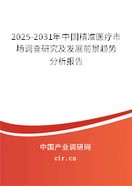 2025-2031年中國精準(zhǔn)醫(yī)療市場調(diào)查研究及發(fā)展前景趨勢分析報(bào)告 2025-2031年中國精準(zhǔn)醫(yī)療市場調(diào)查研究及發(fā)展前景趨勢分析報(bào)告
