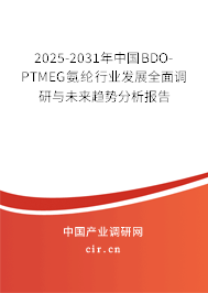 2025-2031年中國(guó)BDO-PTMEG氨綸行業(yè)發(fā)展全面調(diào)研與未來(lái)趨勢(shì)分析報(bào)告