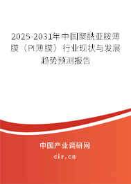 2025-2031年中國聚酰亞胺薄膜(PI薄膜)行業(yè)現狀與發(fā)展趨勢預測報告 2025-2031年中國聚酰亞胺薄膜(PI薄膜)行業(yè)現狀與發(fā)展趨勢預測報告