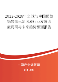 2022-2028年全球與中國葡萄糖酸氯己定溶液行業(yè)發(fā)展深度調(diào)研與未來趨勢預(yù)測報告