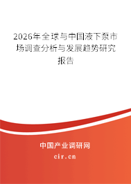 2026年全球與中國液下泵市場調查分析與發(fā)展趨勢研究報告