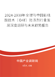 2024-2030年全球與中國有機酸技術(OAT)防凍劑行業(yè)發(fā)展深度調研與未來趨勢報告 2024-2030年全球與中國有機酸技術(OAT)防凍劑行業(yè)發(fā)展深度調研與未來趨勢報告