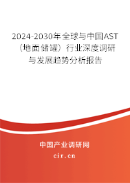 2024-2030年全球與中國AST(地面儲罐)行業(yè)深度調(diào)研與發(fā)展趨勢分析報告 2024-2030年全球與中國AST(地面儲罐)行業(yè)深度調(diào)研與發(fā)展趨勢分析報告