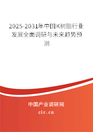 2025-2031年中國(guó)K樹(shù)脂行業(yè)發(fā)展全面調(diào)研與未來(lái)趨勢(shì)預(yù)測(cè)