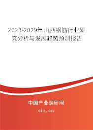 2023-2029年山西鋼筋行業(yè)研究分析與發(fā)展趨勢預測報告 2023-2029年山西鋼筋行業(yè)研究分析與發(fā)展趨勢預測報告