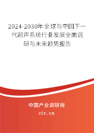 2024-2030年全球與中國下一代超聲系統(tǒng)行業(yè)發(fā)展全面調(diào)研與未來趨勢報告