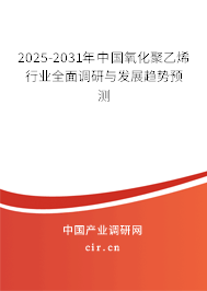 2025-2031年中國氧化聚乙烯行業(yè)全面調(diào)研與發(fā)展趨勢預(yù)測