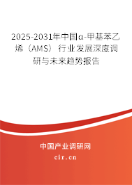 2025-2031年中國α-甲基苯乙烯（AMS）行業(yè)發(fā)展深度調(diào)研與未來趨勢報(bào)告