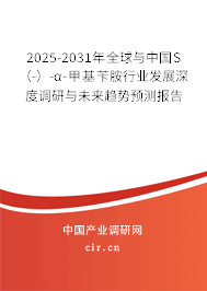 2025-2031年全球與中國S（-）-α-甲基芐胺行業(yè)發(fā)展深度調(diào)研與未來趨勢預測報告