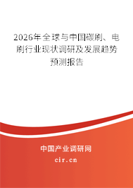 2026年全球與中國碳刷、電刷行業(yè)現(xiàn)狀調(diào)研及發(fā)展趨勢預測報告
