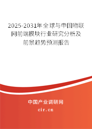 2025-2031年全球與中國物聯(lián)網(wǎng)前端模塊行業(yè)研究分析及前景趨勢預(yù)測報告