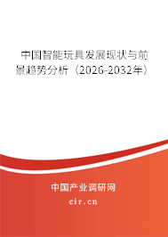 中國(guó)智能玩具發(fā)展現(xiàn)狀與前景趨勢(shì)分析（2026-2032年）