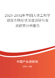 2025-2031年中國人體工程學(xué)鍵盤市場現(xiàn)狀深度調(diào)研與發(fā)展趨勢分析報(bào)告