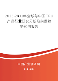2025-2031年全球與中國TPU產(chǎn)品行業(yè)研究分析及前景趨勢(shì)預(yù)測(cè)報(bào)告
