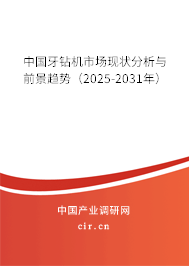 中國(guó)牙鉆機(jī)市場(chǎng)現(xiàn)狀分析與前景趨勢(shì)(2025-2031年) 中國(guó)牙鉆機(jī)市場(chǎng)現(xiàn)狀分析與前景趨勢(shì)(2025-2031年)