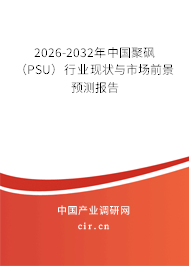 2026-2032年中國聚砜(PSU)行業(yè)現(xiàn)狀與市場前景預(yù)測報(bào)告 2026-2032年中國聚砜(PSU)行業(yè)現(xiàn)狀與市場前景預(yù)測報(bào)告