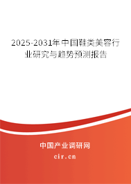 2025-2031年中國鞋類美容行業(yè)研究與趨勢預測報告 2025-2031年中國鞋類美容行業(yè)研究與趨勢預測報告
