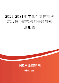 2025-2031年中國半導(dǎo)體功率芯片行業(yè)研究與前景趨勢預(yù)測報告