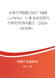 全球與中國低功耗廣域網(wǎng)（LPWAN）行業(yè)發(fā)展調(diào)研與市場前景預(yù)測報(bào)告（2024-2030年）