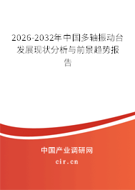 2026-2032年中國多軸振動臺發(fā)展現(xiàn)狀分析與前景趨勢報告