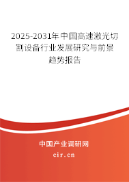 2025-2031年中國高速激光切割設備行業(yè)發(fā)展研究與前景趨勢報告