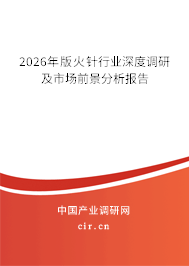 2026年版火針行業(yè)深度調(diào)研及市場前景分析報告