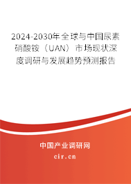 2024-2030年全球與中國尿素硝酸銨（UAN）市場現(xiàn)狀深度調研與發(fā)展趨勢預測報告