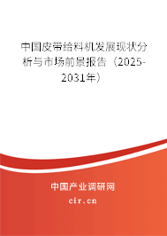 中國皮帶給料機發(fā)展現(xiàn)狀分析與市場前景報告（2025-2031年）