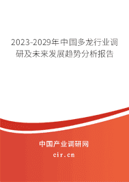 2023-2029年中國多龍行業(yè)調研及未來發(fā)展趨勢分析報告 2023-2029年中國多龍行業(yè)調研及未來發(fā)展趨勢分析報告
