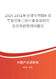 2025-2031年全球與中國(guó)4-叔丁基鄰苯二酚行業(yè)發(fā)展研究及前景趨勢(shì)預(yù)測(cè)報(bào)告 2025-2031年全球與中國(guó)4-叔丁基鄰苯二酚行業(yè)發(fā)展研究及前景趨勢(shì)預(yù)測(cè)報(bào)告