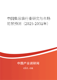 中國集尿袋行業(yè)研究與市場(chǎng)前景預(yù)測(cè)(2025-2031年) 中國集尿袋行業(yè)研究與市場(chǎng)前景預(yù)測(cè)(2025-2031年)