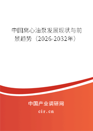 中國離心油泵發(fā)展現(xiàn)狀與前景趨勢(2026-2032年) 中國離心油泵發(fā)展現(xiàn)狀與前景趨勢(2026-2032年)