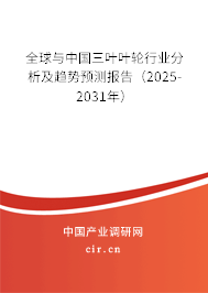 全球與中國三葉葉輪行業(yè)分析及趨勢預測報告(2025-2031年) 全球與中國三葉葉輪行業(yè)分析及趨勢預測報告(2025-2031年)