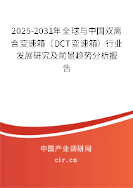 2026-2032年全球與中國雙離合變速箱（DCT變速箱）行業(yè)發(fā)展研究及前景趨勢分析報告