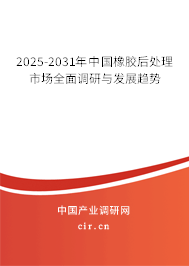 2025-2031年中國橡膠后處理市場全面調(diào)研與發(fā)展趨勢 2025-2031年中國橡膠后處理市場全面調(diào)研與發(fā)展趨勢