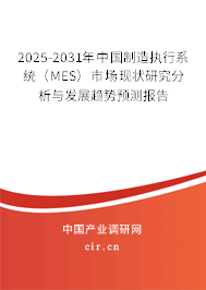 2025-2031年中國制造執(zhí)行系統(tǒng)（MES）市場現狀研究分析與發(fā)展趨勢預測報告