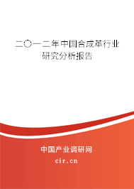 二〇一二年中國合成革行業(yè)研究分析報告 二〇一二年中國合成革行業(yè)研究分析報告