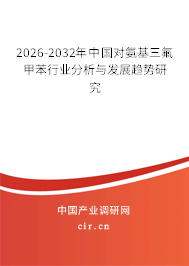 2025-2031年中國對氨基三氟甲苯行業(yè)分析與發(fā)展趨勢研究