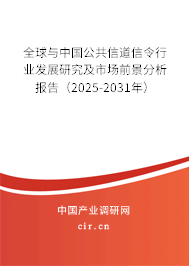 全球與中國公共信道信令行業(yè)發(fā)展研究及市場(chǎng)前景分析報(bào)告（2025-2031年）