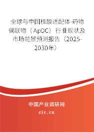 全球與中國核酸適配體-藥物偶聯(lián)物(ApDC)行業(yè)現(xiàn)狀及市場前景預(yù)測報告(2025-2030年) 全球與中國核酸適配體-藥物偶聯(lián)物(ApDC)行業(yè)現(xiàn)狀及市場前景預(yù)測報告(2025-2030年)