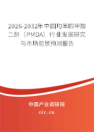 2026-2032年中國(guó)均苯四甲酸二酐（PMDA）行業(yè)發(fā)展研究與市場(chǎng)前景預(yù)測(cè)報(bào)告