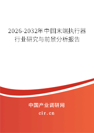 2026-2032年中國末端執(zhí)行器行業(yè)研究與前景分析報(bào)告