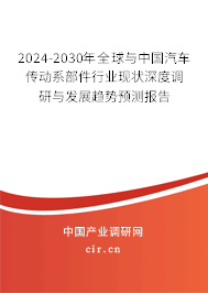 2024-2030年全球與中國汽車傳動系部件行業(yè)現(xiàn)狀深度調(diào)研與發(fā)展趨勢預(yù)測報告